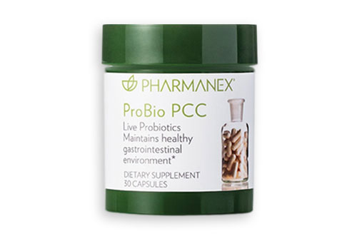 Pharmanex ProBio PCC contains 2 billion live organisms of the potent probiotic bacteria culture of Lactobacillus Fermentum PCC.
