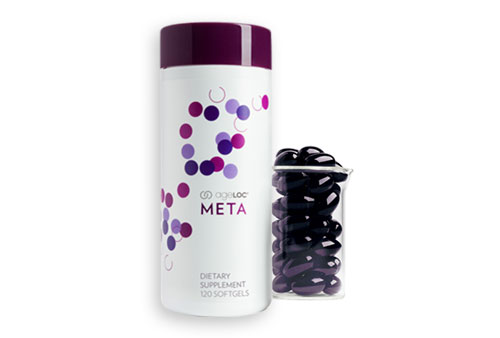 ageLOC Meta is here to help with a daily dose of anthocyanins. Backed by seven years of groundbreaking, exclusive-to-Nu Skin research, it's powered by anthocyanins